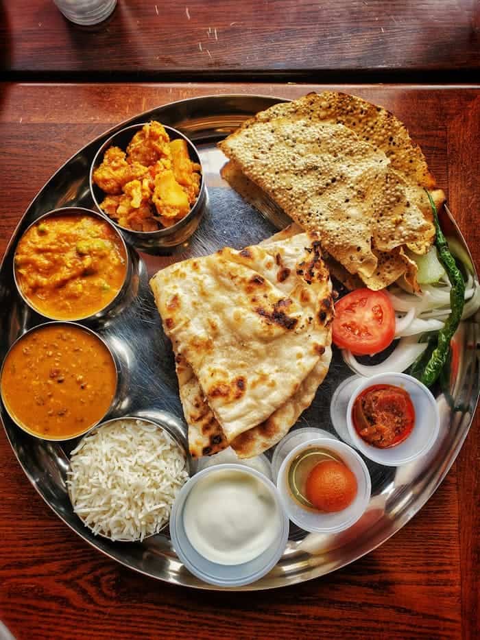 indian thali indian thali